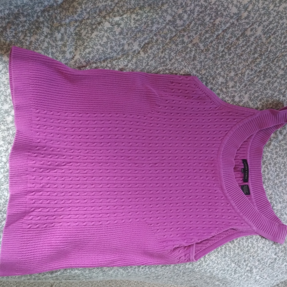 Jeanne Pierre Stretchy, Pink, Semi-Halter Tank